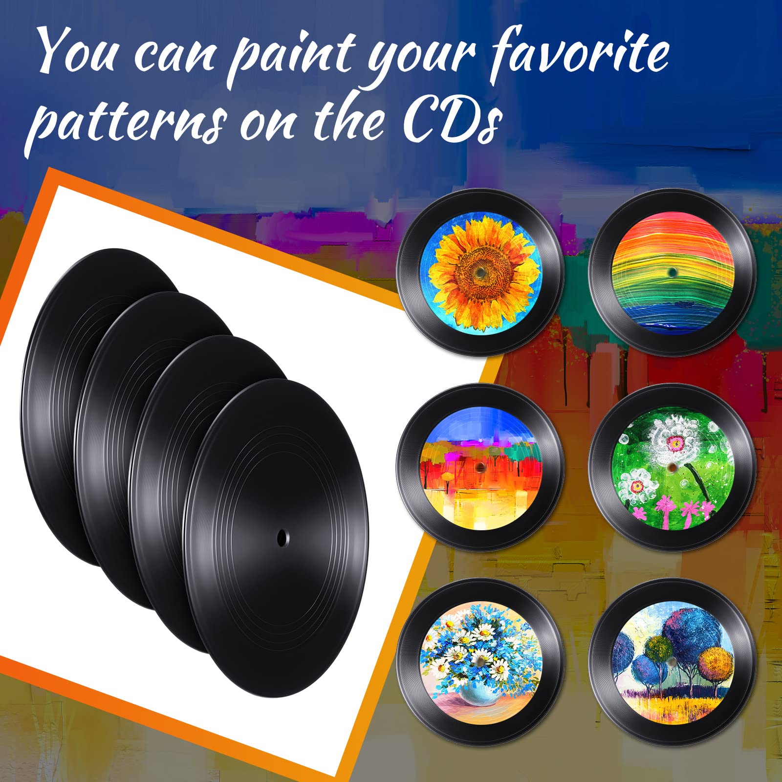 Mua Qunclay 12 Pieces Blank Vinyl Records 7 Inch Black Vinyl Albums