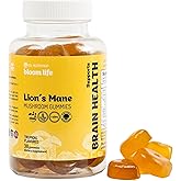Lion’s Mane Mushroom Gummies with Zinc – Clean, Natural, Vegan, Non‑GMO Gummy – Brain, Focus & Immune Support – Daily Adaptogen Chewables – 30 Gummies – Made in USA