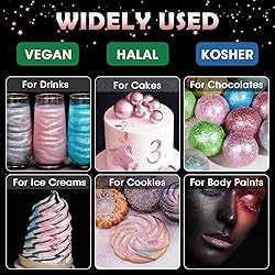 NiHome Edible Food-Grade Glitter Powder Glimmer
