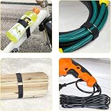 YMCRLUX 2 cm x 5 m Hook and Loop Straps with 25 Buckles Nylon Ties view 6