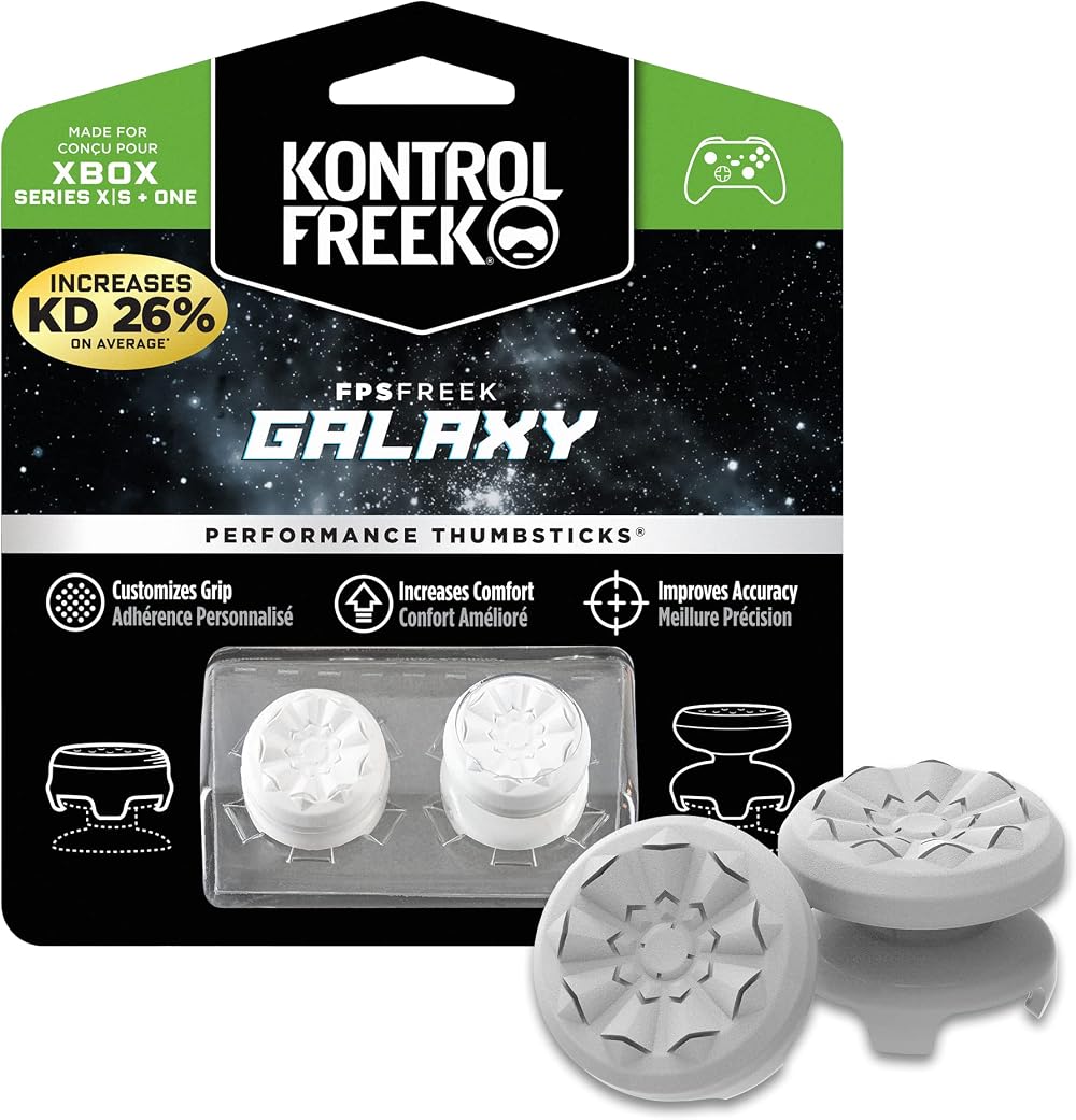 KontrolFreek Galaxy White FPS Freek Duo for Xbox One Series X Controller