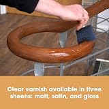 Furniture Clinic Wood Varnish 250ml Gloss Clear Fast Dry Low Odour Water-Based view 6