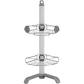 simplehuman Corner Shower Caddy, Stainless Steel and Anodized Aluminum