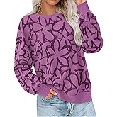 PRETTYGARDEN Graphic Sweatshirts for Women Crewneck Floral Print Long Sleeve Pullover Y2K Tops 2026 Fall Casual Cute Clothes