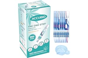 ACCUBIO Marijuana Test Kit, THC Single Panel Urine Drug Test, Individually Wrapped Cannabis Home Rapid Test, Highly Sensitive 99% Accurate Results in 5 Minutes, 50ng/mL, 6Pack