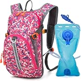 Winsnoty Kids Hydration Backpack, Water Hiking Backpack for Boys or Girls with 1.5L Reservoir Bladder