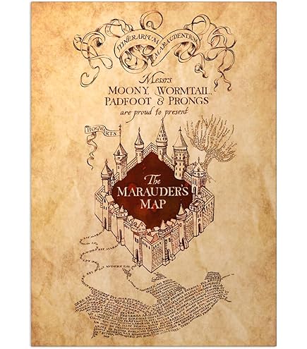 Poster Métal Harry Potter - Displate - Blason Poudlard - 32x45 Cm - Licence Officielle - Décoration Murale