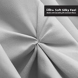 Nestl Light Grey Bed Skirt Cal King Size, Pinch