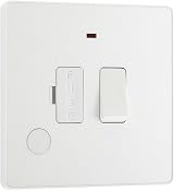 BG Electrical Switched Fused Connection Unit 13A White LED Flex Outlet view 1