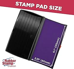 Large Premium Purple Ink Stamp Pad - 3" by
