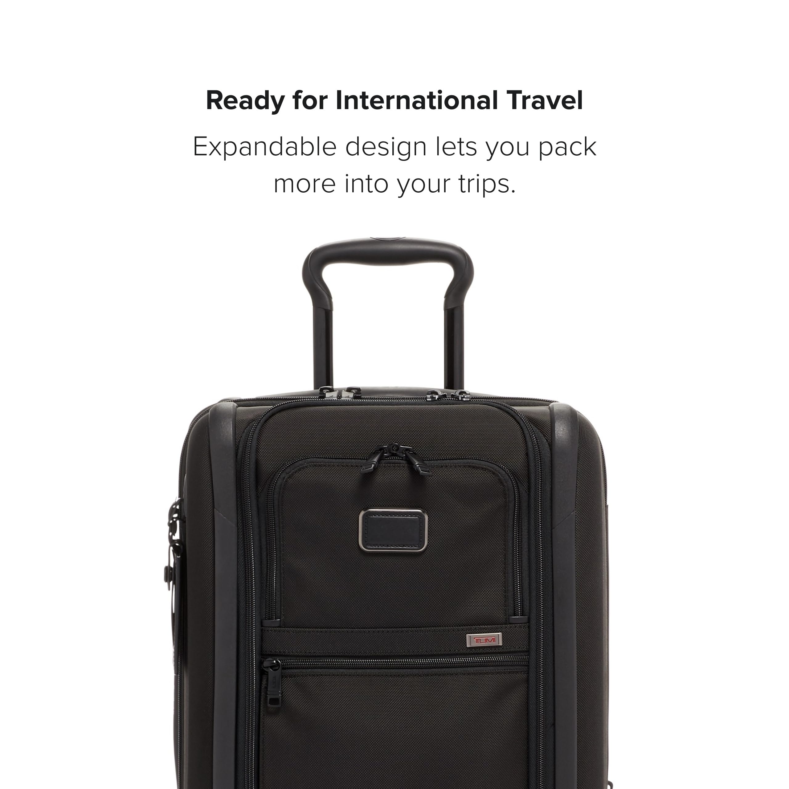 TUMI - Alpha International Dual Access 4-Wheeled Carry-on - Expandable, Durable and Compact Luggage with Removable Garment Bag