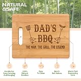 Gleevara Bamboo Chopping Board for Dad - Unique Gift from Daughter Son view 4