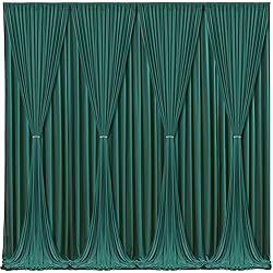 Hunter Green Backdrop Curtain-Wrinkle-Free