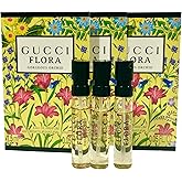 Gucci Flora Gorgeous ORCHID Sample Perfume Women EDP Spray 1.5 ml / 0.05 oz - set of 3