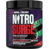 Jacked Factory X John Wick - Nitrosurge Wick Pre Workout Supplement - Intense Energy, Battle-Ready Focus, Unstoppable Commitment, and Sheer Will - 30 Servings, Osaka Cherry Blossom