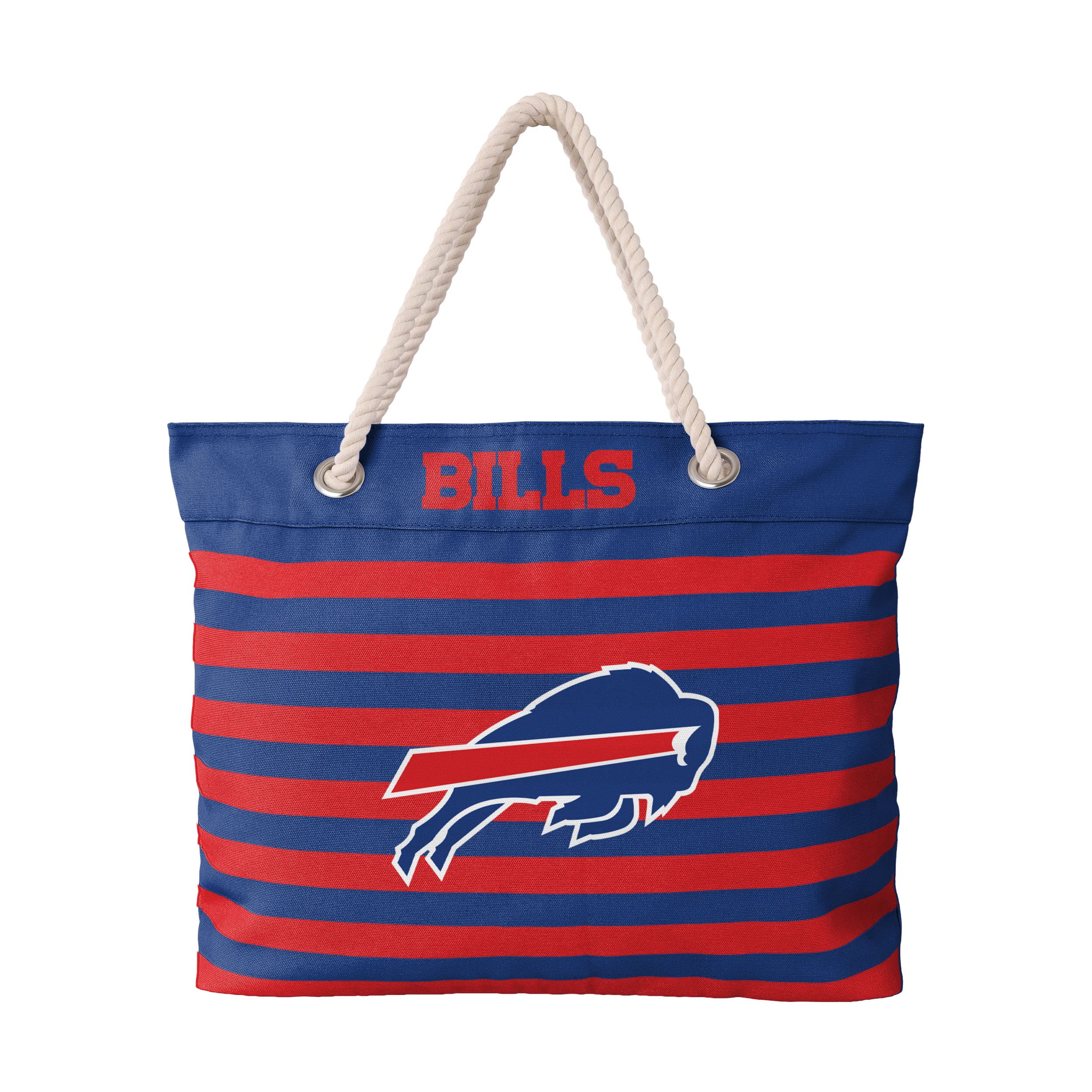 FOCO Buffalo Bills Nautical Stripe Tote Image