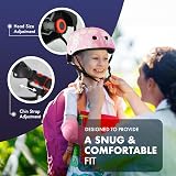 KAYMAN Kids Bike Helmet Set 48-54cm 3-12 Yrs Boys Girls Cycling Scooter Safety view 4