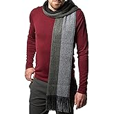 Marino Avenue Mens Scarf, Knit Striped Scarf, Long Winter Mens Scarves In An Elegant Gift Box