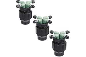 Orbit Drip System 4 Port Watering Manifold for 1/4 Inch Tube; 3 Pack