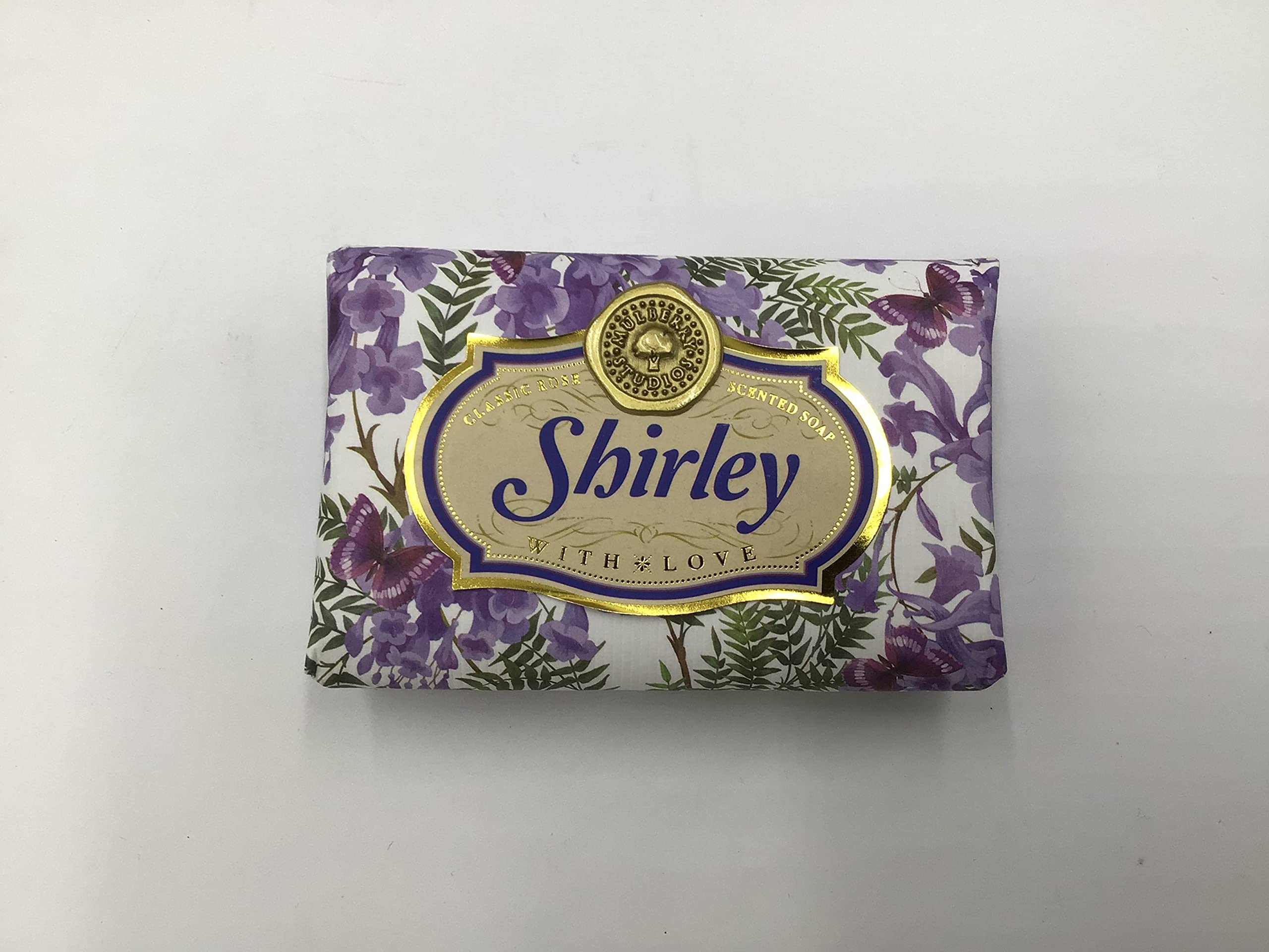 Shirley - Gift Soap Bar For Her Birthday Rose Scent Mum Grandmother Cleanser Lather Present Girl