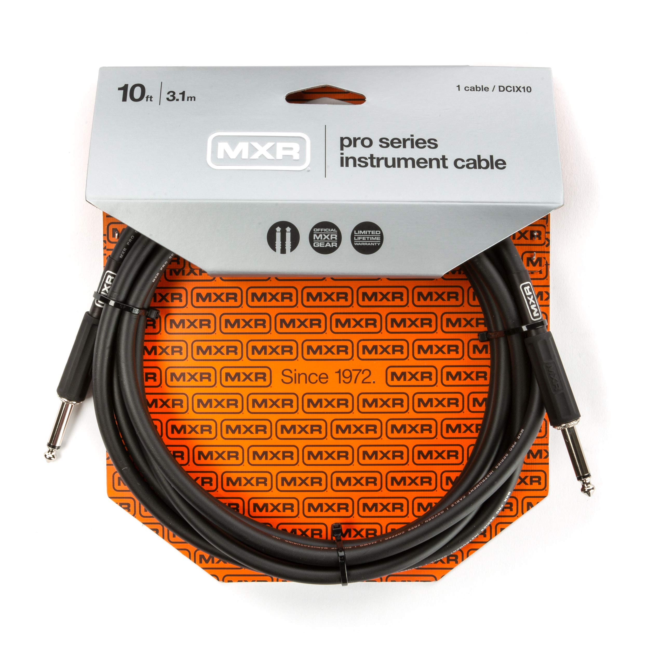 MXR DCIX10 Cable- Pro Cable - Each,Black -10ft - 3.1m