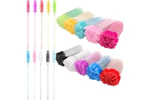 Exacoo 500pcs Eyebrow Brush Lash Spoolies for Eyelash Extensions Eyelash Brush Comb Disposable Mascara Wands Eye Lash Brush Eyebrow Spoolie