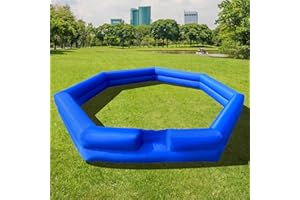 WARSUN 20FT Gaga Ball Pit Inflatable with Powerful Blower, Portable Gagaball Court for Indoor Outdoor School Family Activities Inflatable Sport Games Heptagon Structure