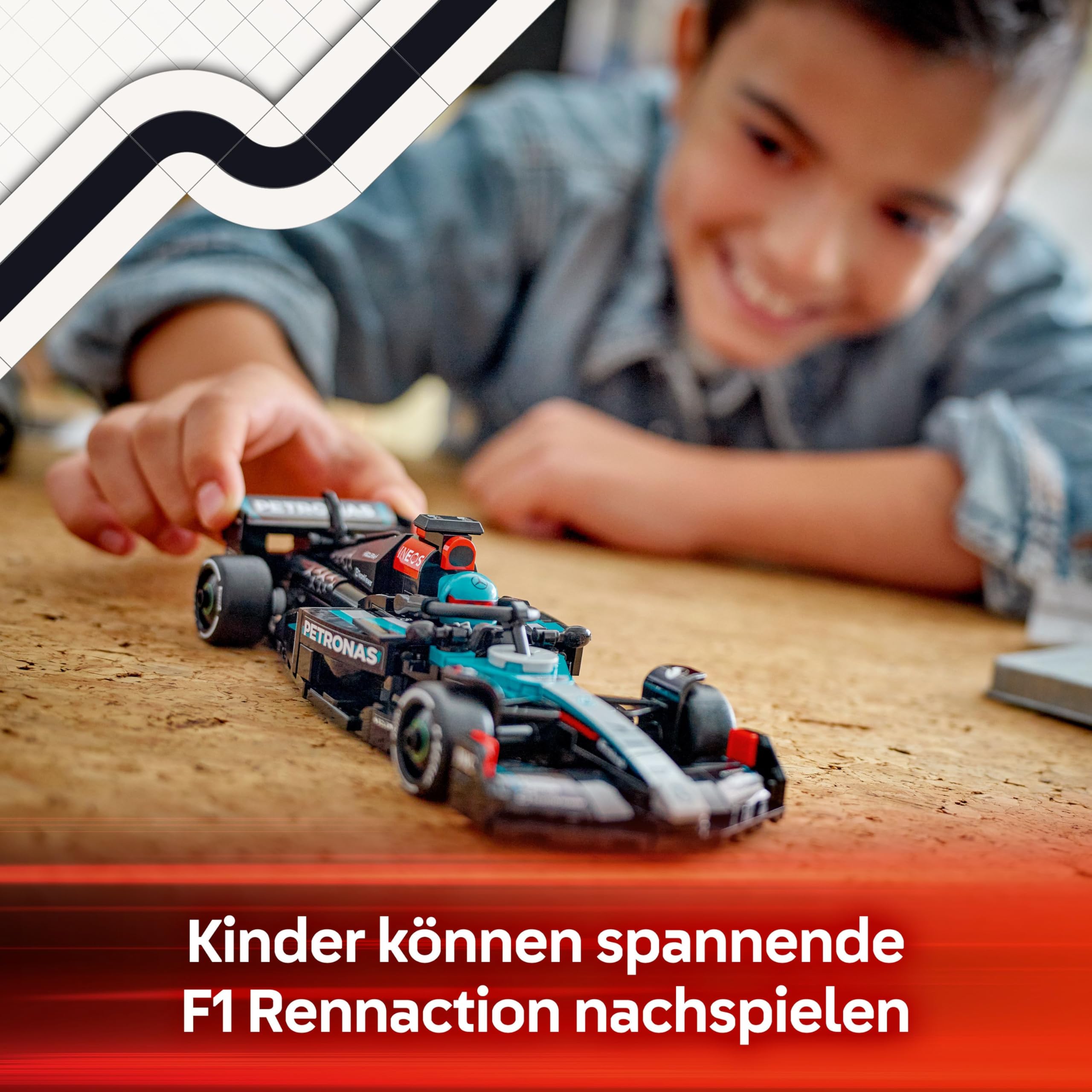 LEGO Speed Champions Mercedes-AMG F1 W15 Rennauto - Spielzeug mit Formel 1 Minifigur - Modell Auto zum Sammeln und Bauen - Geschenk für Jungen & Mädchen ab 10 Jahren oder Erwachsene Fans 77244 3