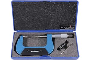 Accusize Industrial Tools 1-2'' by 0.0001'' Resolution Blade Micrometer, 2012-2001