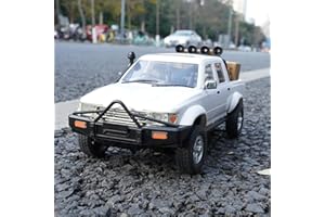 SVERTIBO 1/16 Scale RC Crawler, WPL D64-1 RC Truck RTR 4x4 Off-Road Pick-up Car 2.4GHz Remote Control RC Rock Crawler with Upgraded Battery & LED Lights
