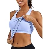 MathCat Seamless Womens Breathable Workout Tank Tops Racerback Crew Neck Sleeveless Running Athletic Shirts