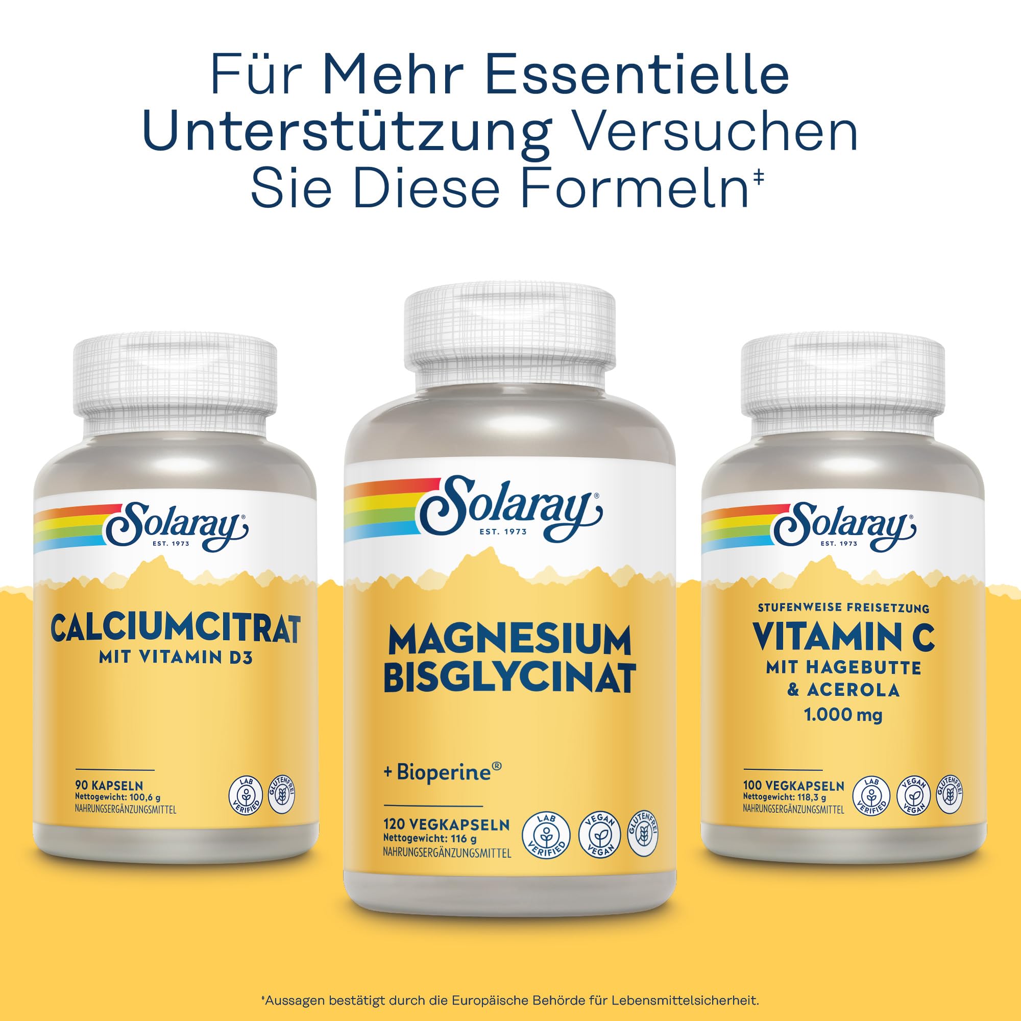 Solaray Magnesiumglycinat 350 mg, 120 vegane Kapseln, chelatiert 8