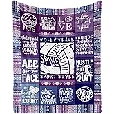 Homieblanket Volleyball Blanket for Boys Girls, Cool Volley Ball Themed Design Printed Throw Blankets for Kids Lap, Chair Sofa, Warm Soft Cozy Blanket, 40"x 50"