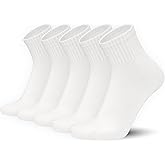 SERISIMPLE Men’s Bamboo Viscose Ankle Quarter Thin Socks Breathable Soft Summer Mesh Design, Anti-Odor Casual Dress 5 Pairs