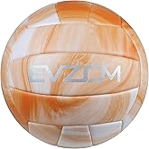 EVZOM Super Soft Volleyball Beach Volleyball Official Size 5 for Outdoor/Indoor/Pool/Gym/Training Premium Volleyballs Equipment Durability Stability Sports Ball