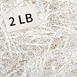 2 LB Crinkle Cut Paper Shred Filler, White Crinkle