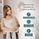 Koala Babycare Baby Sling Easy to Wear Multi-Purpose Carrier Light Grey view 4