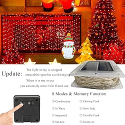 Joomer Solar Fairy Lights, 2-Pack Total 80FT 240LED