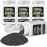 National Geographic Rock Tumbler Grit & Polish Refill Kit - Tumbling Grit Media, Polish Up to 9 kg Rocks, for Any Rock Polish