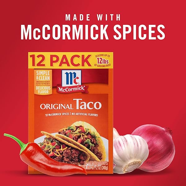 MCCORMICK ORIGINAL TACO SEASONING MIX, 12 OZ