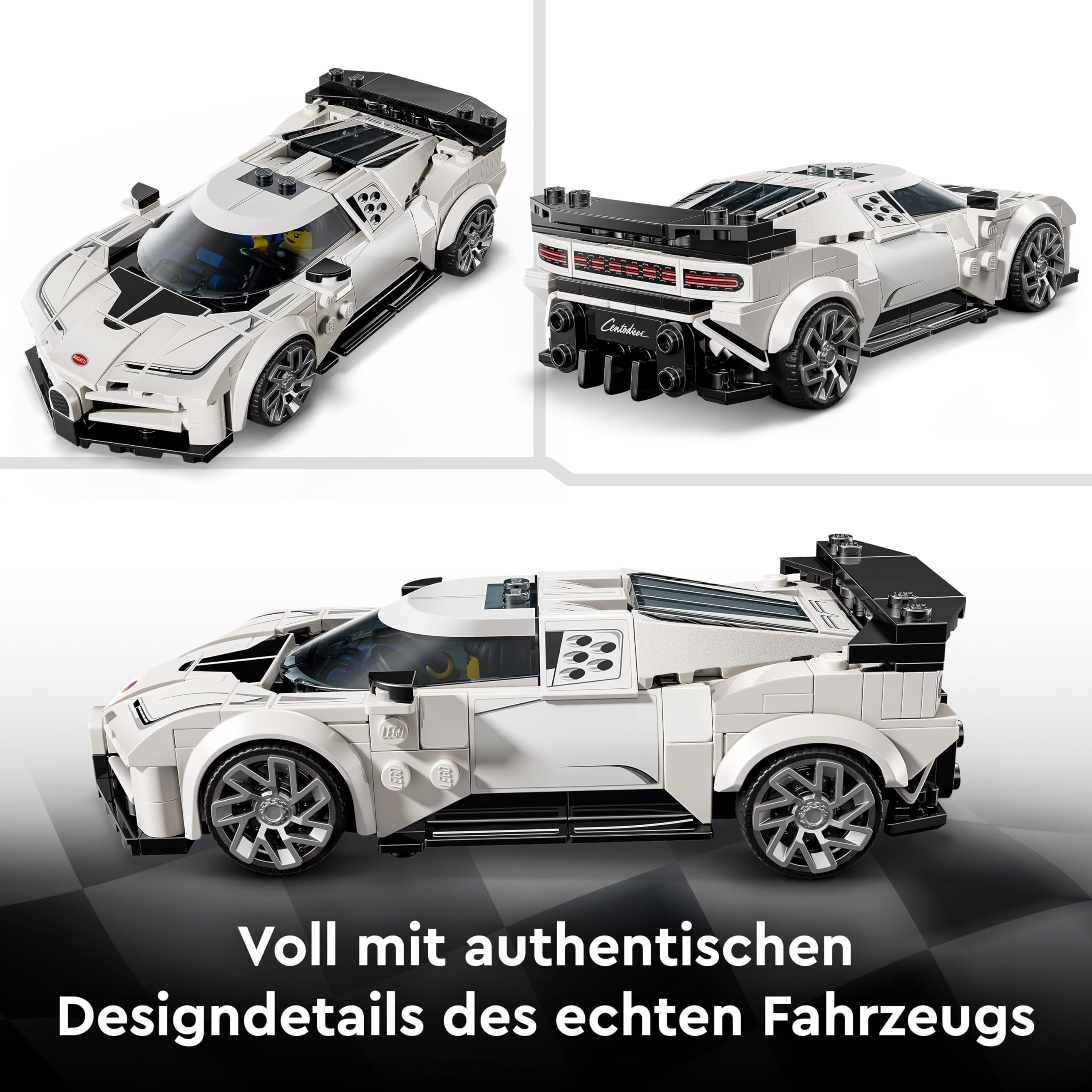 LEGO Speed Champions Bugatti Centodieci Hypersportwagen - Rennauto zum Bauen und Ausstellen - Fahrer Minifigur zum Sammeln - Geschenk für Jungen und Mädchen ab 9 Jahren und Erwachsene 77240 4