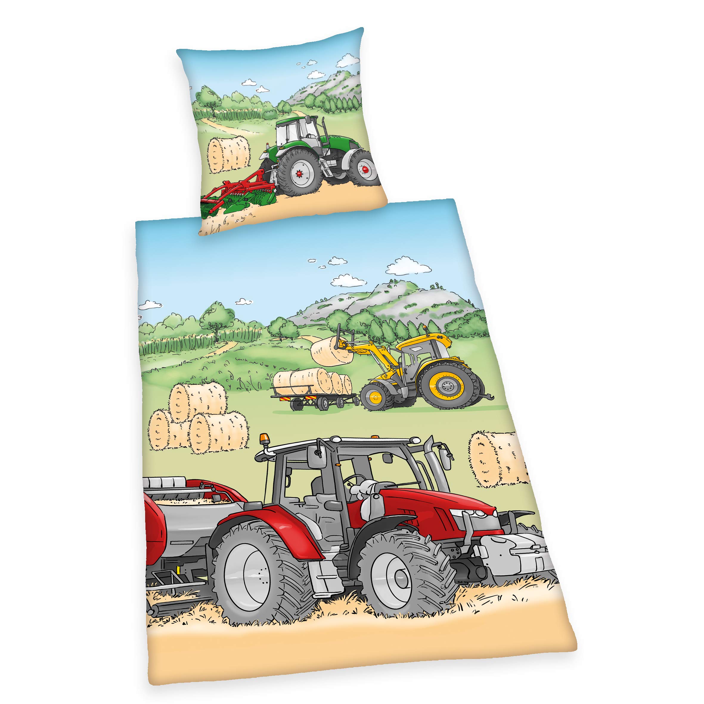 Herding Bedding Set, Cotton, Multicoloured, 140 x 200 cm