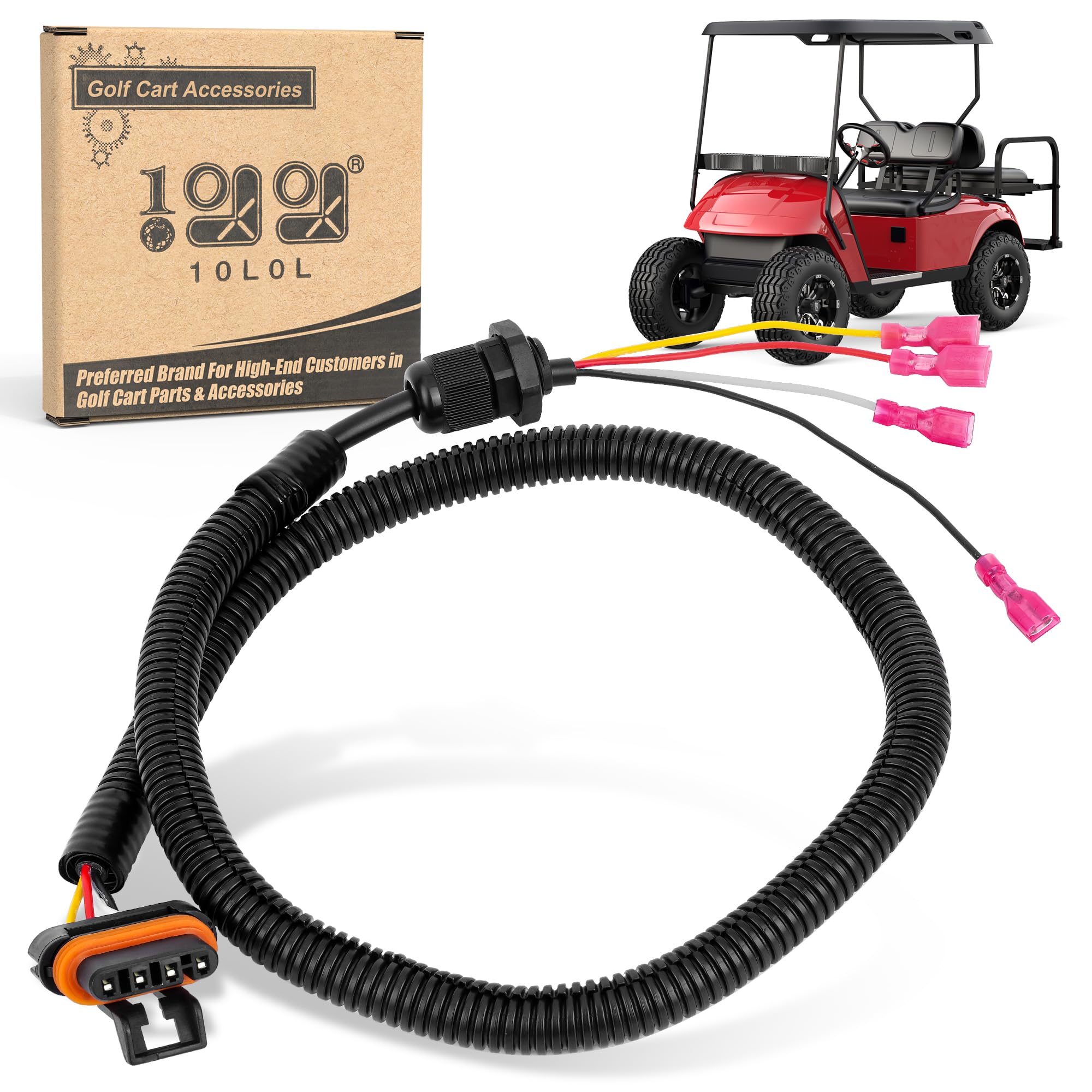 Photo 1 of 10L0L Golf Cart Pedal Box Wiring Harness 48V Fits for EZGO Electric PDS Golf Cart 2000-2022 OEM Part# 6811 BP-6811 25879G05 25879-G05