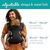 Infantino Flip 4-in-1 Convertible Baby Carrier Black and Gold view 3