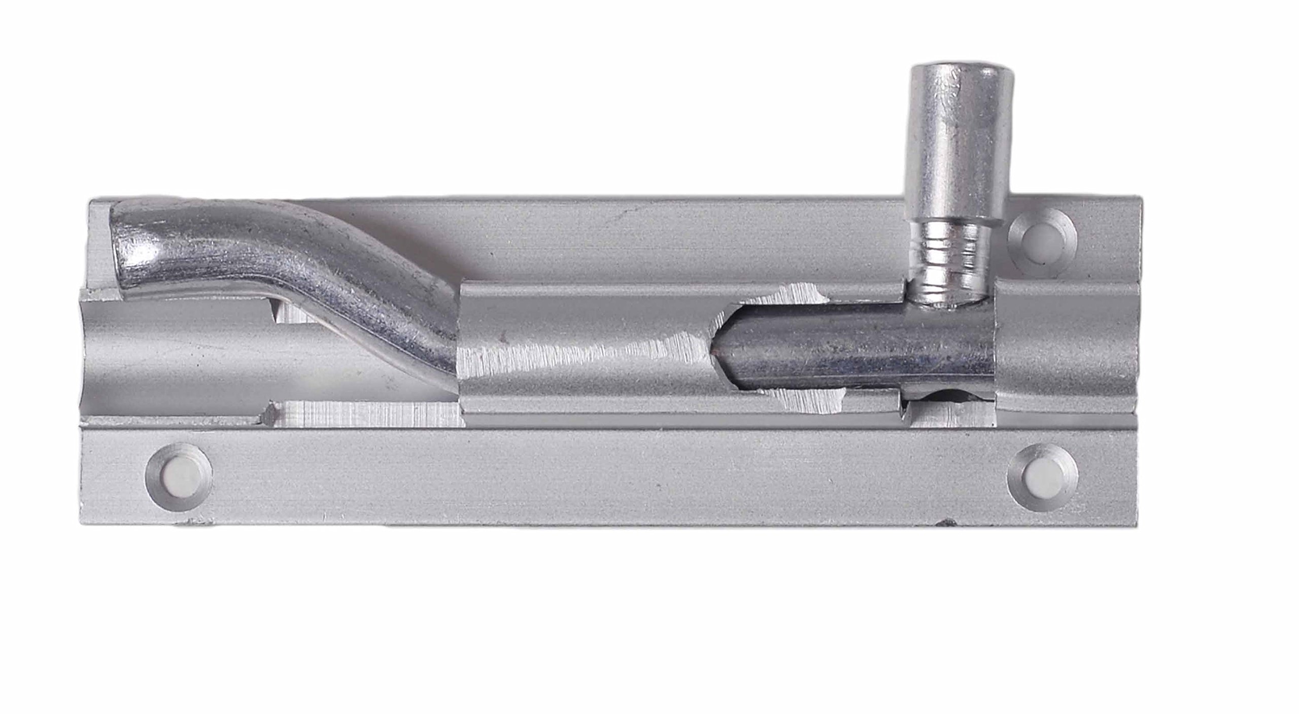 Merriway BH01397 Cranked Door Bolt Aluminium 75mm