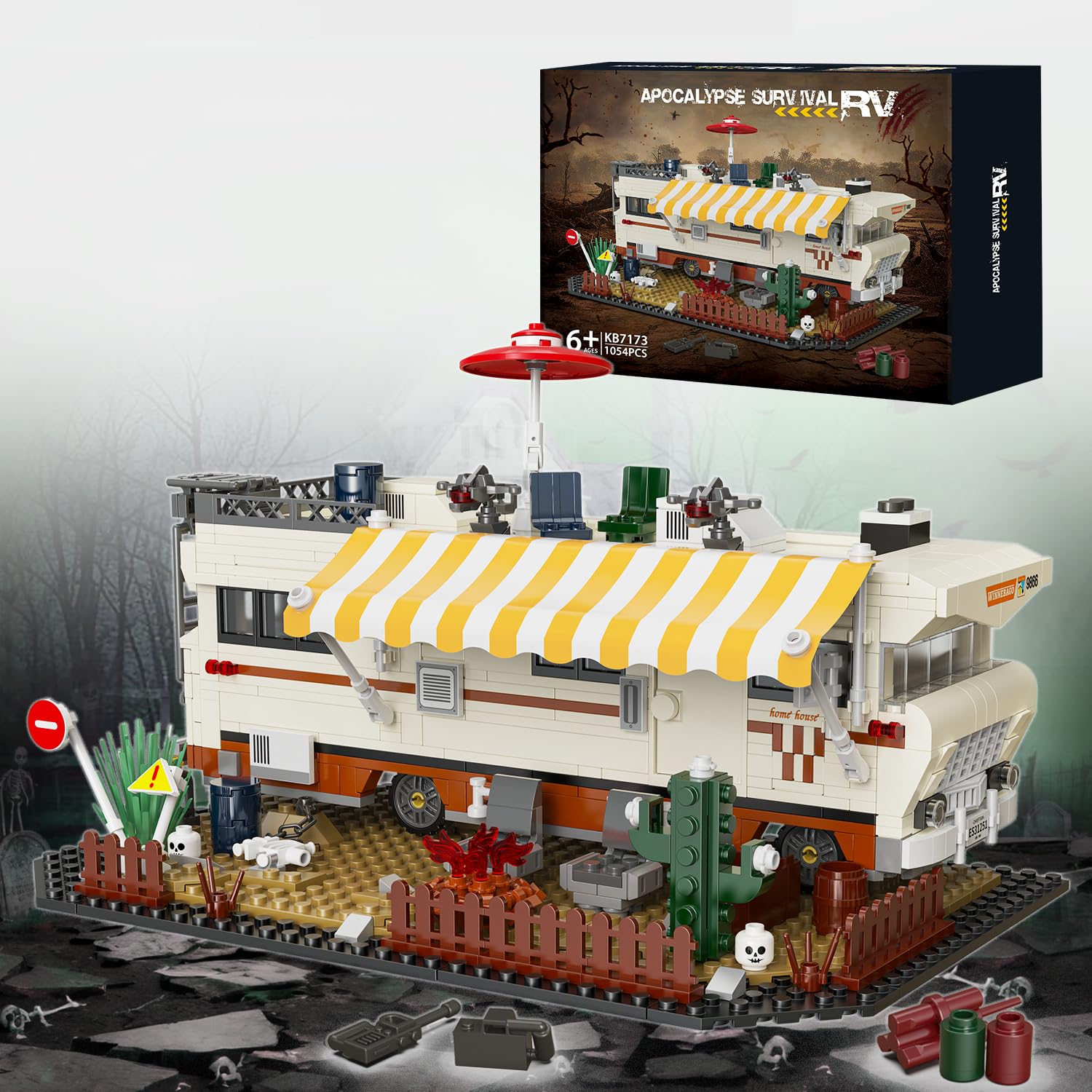 Photo 1 of ***MISSING PARTS**
Camper RV Building Block 1054 pcs, Halloween Haunted Dale’s RV Vehicles Construction Building Bricks Set Compatible with Lego for Boys, Walking Breaking RV Birthday Gift, Camper Van for Adults Kids