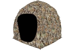 Ameristep Doghouse Ground Blind, Two Man Hunting Blind in Realtree Edge Camo