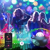 UOUNE Galaxy Projector Star Projector with Remote Bluetooth Speaker 10 Colors view 4