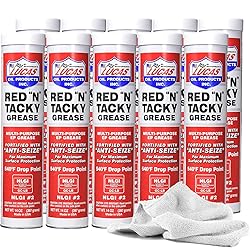 Lucas Red N Tacky Grease, 10 Pack | Water Resistant