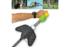 Hyper Pet Flying Series Interactive Dog Toys - Large Duck Slingshot Fetching Dog Toy - Floats on Water